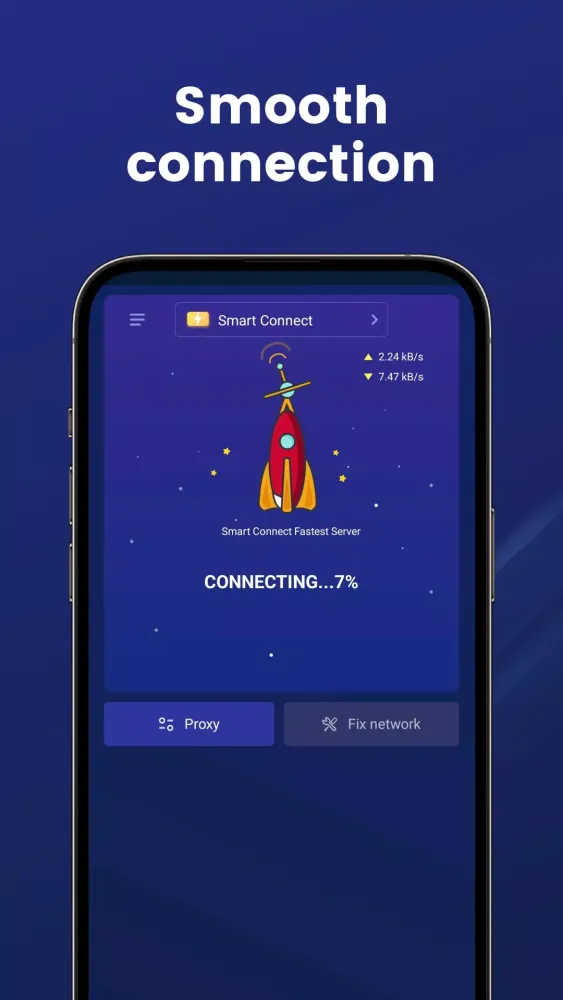 Zrzuty ekranu Rocket VPN -Security&Smart