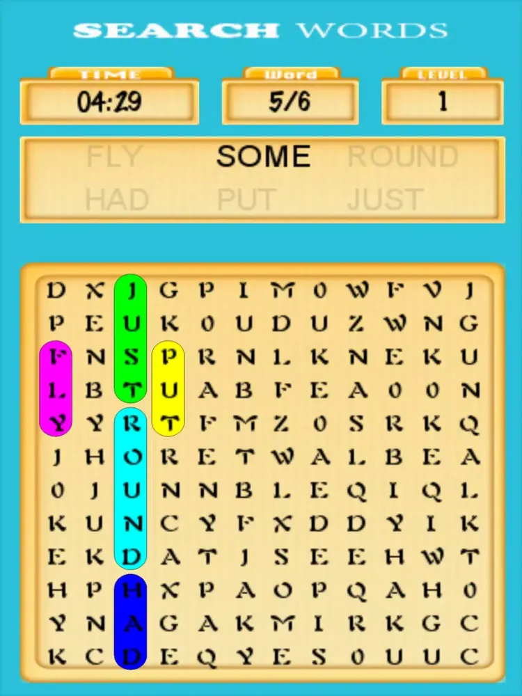 Capturas de tela do Search Words Fast iPad 