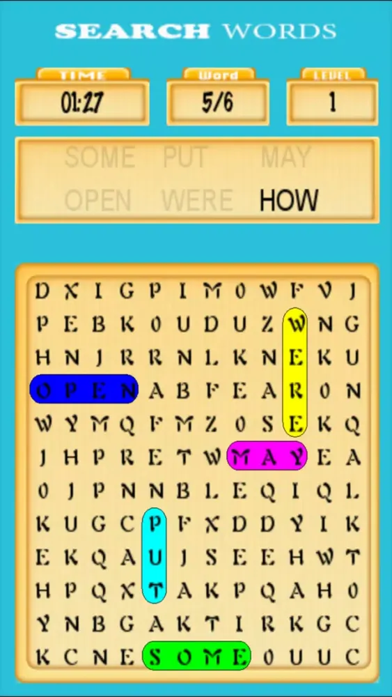Capturas de tela do Search Words Fast