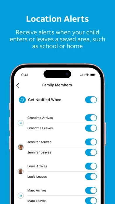 Screenshot di AT&T Secure Family® parent app