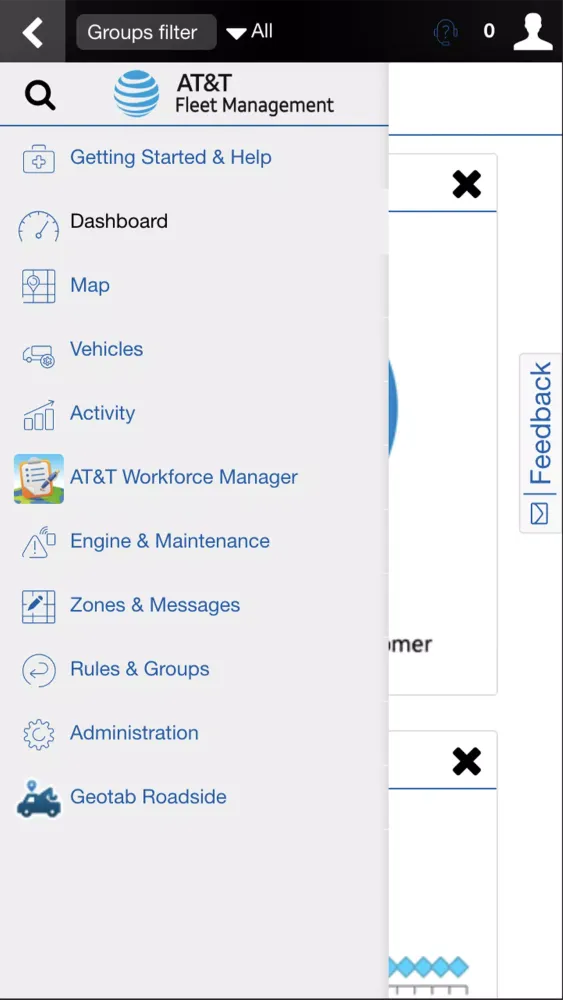 Captures d'écran de AT&T Fleet Management