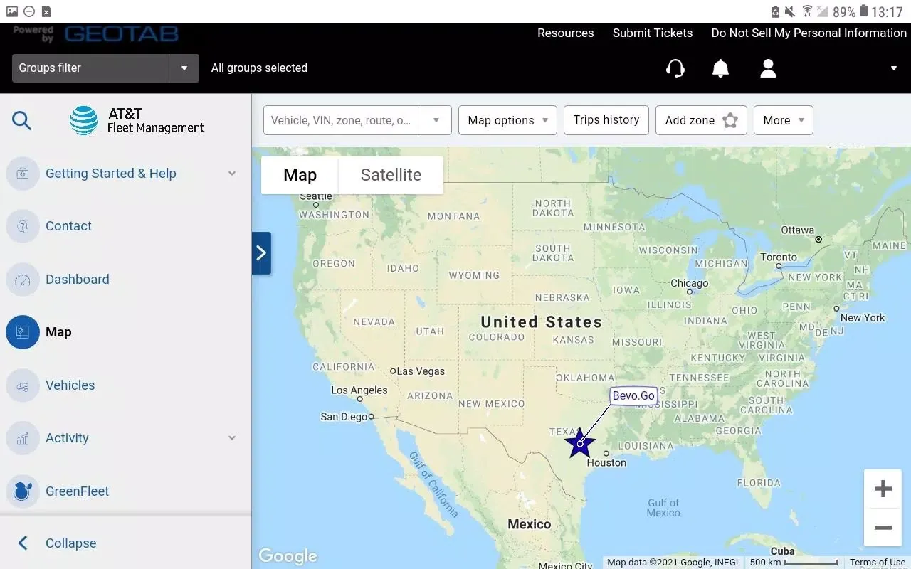 Captures d'écran de AT&T Fleet Management