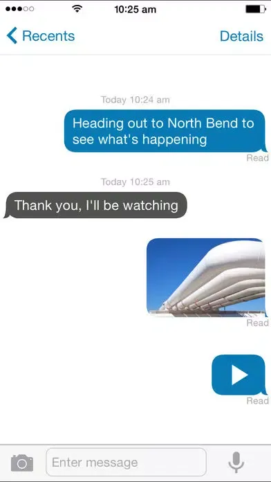 Capturas de tela do AT&T Global Smart Messaging