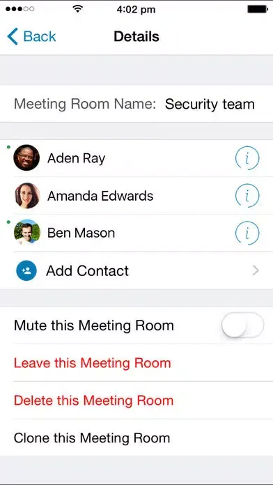 Capturas de tela do AT&T Global Smart Messaging