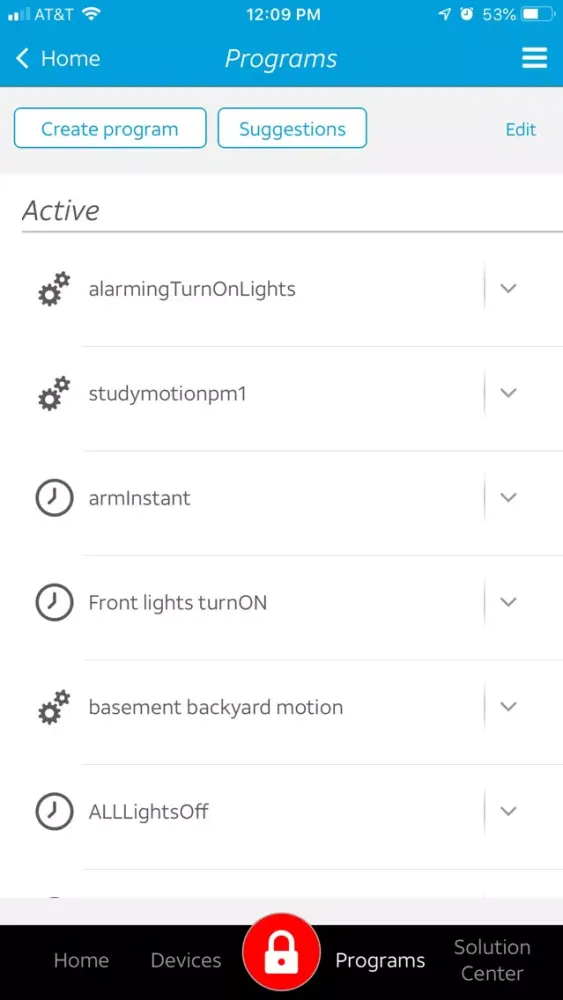 AT&T Digital Life Screenshots