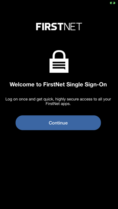 Tangkapan layar FirstNet Single Sign-On