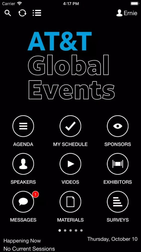 Capturas de pantalla de ATT Global Events