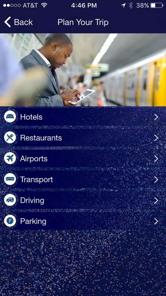 Ảnh chụp màn hình của AT&T Briefing