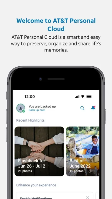 Screenshot di AT&T Personal Cloud
