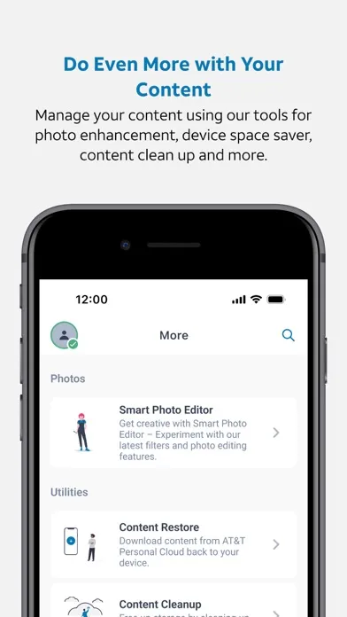 Screenshot di AT&T Personal Cloud