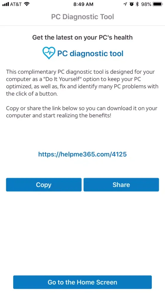 Tangkapan layar AT&T Tech360℠