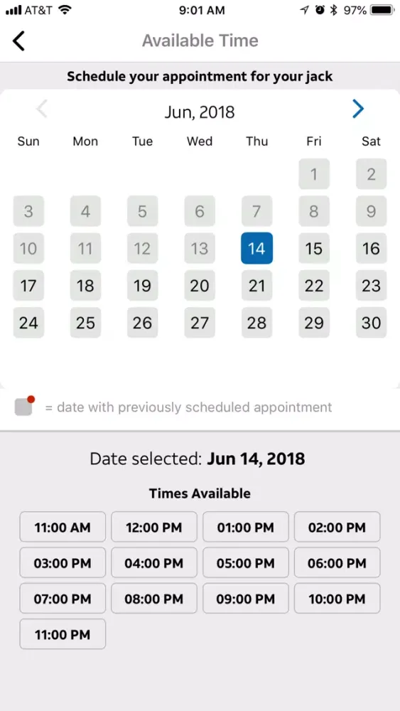 Tangkapan layar AT&T Tech360℠