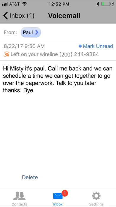 AT&T Voicemail Viewer (Home)应用截图
