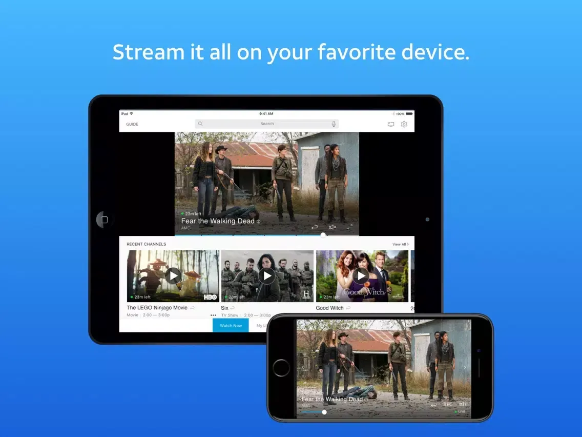 Captures d'écran de AT&T WatchTV iPad 