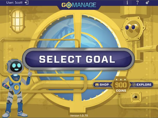 ภาพหน้าจอของ GoManage iPad 