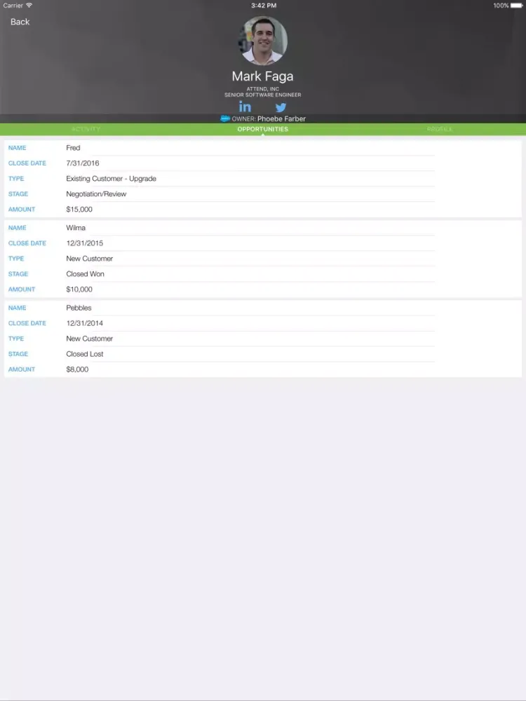 صور Attend Mobile App iPad 