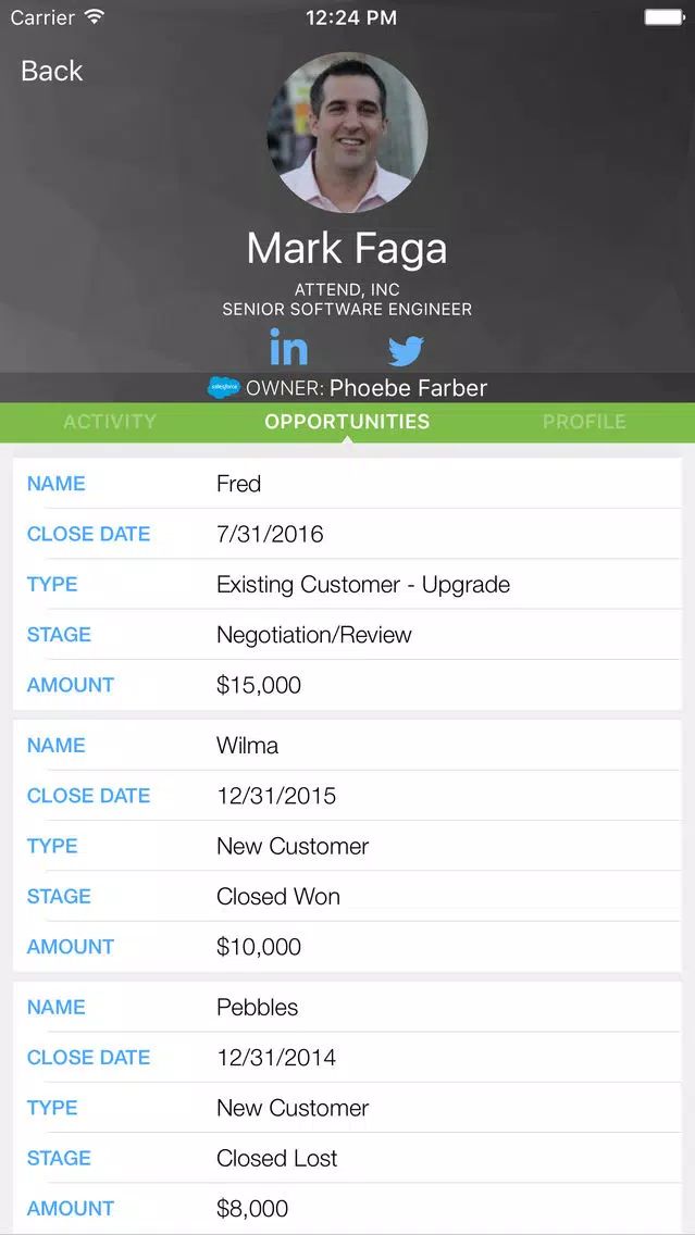 Capturas de pantalla de Attend Mobile App