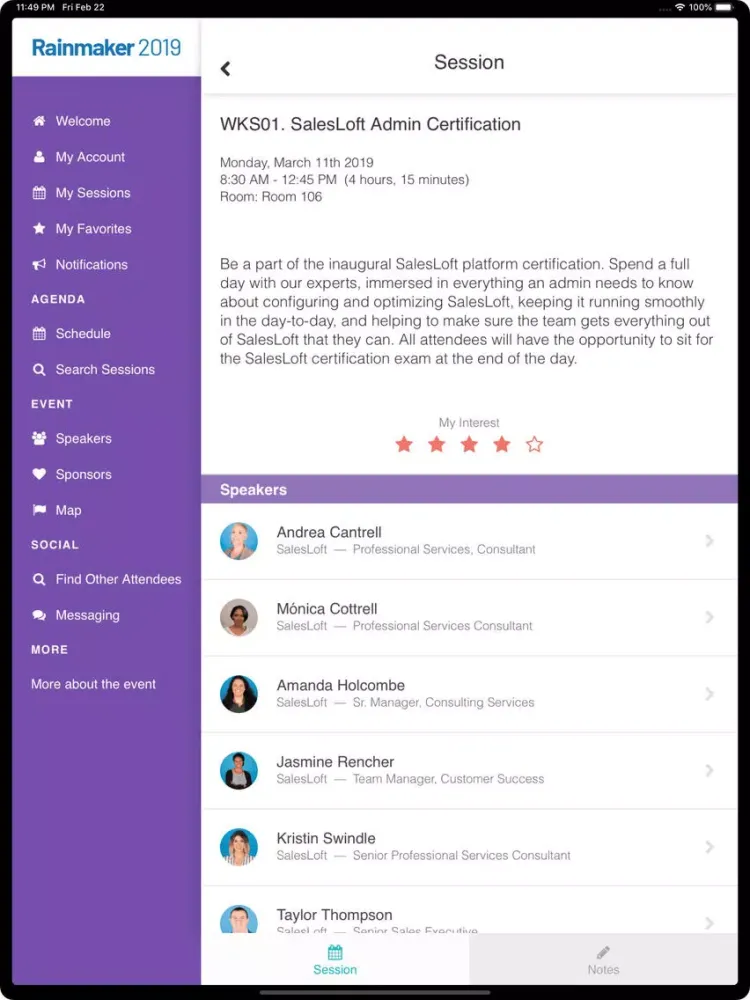 Скриншоты SalesLoft Rainmaker 2019 iPad 