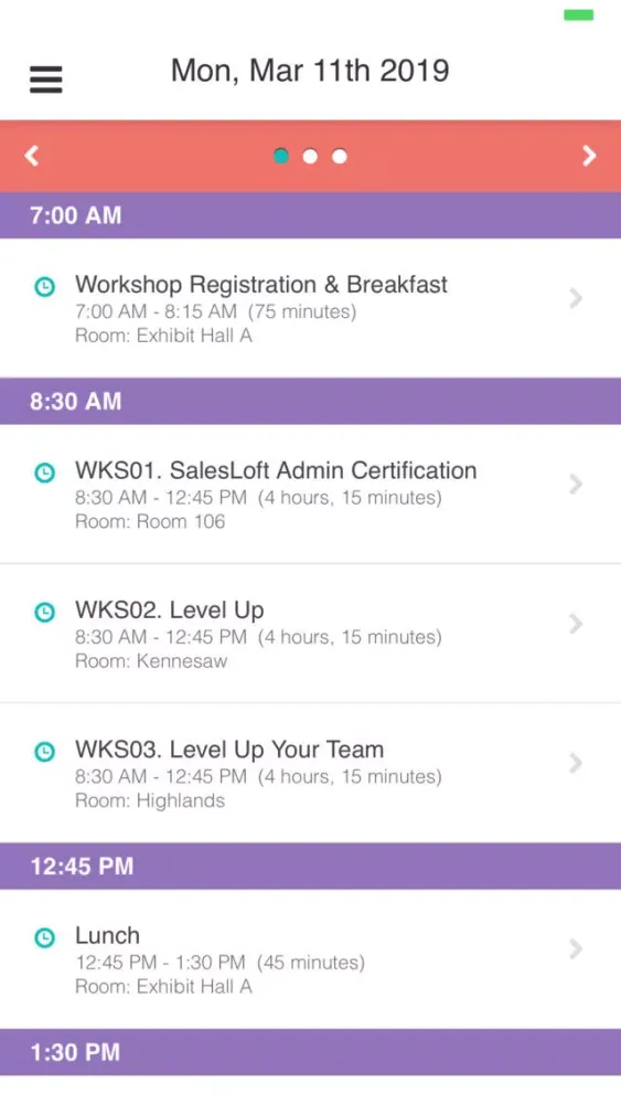 Скриншоты SalesLoft Rainmaker 2019