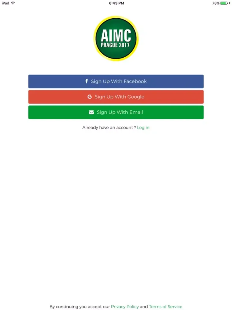 AIMC Prague iPad  স্ক্রিনশট