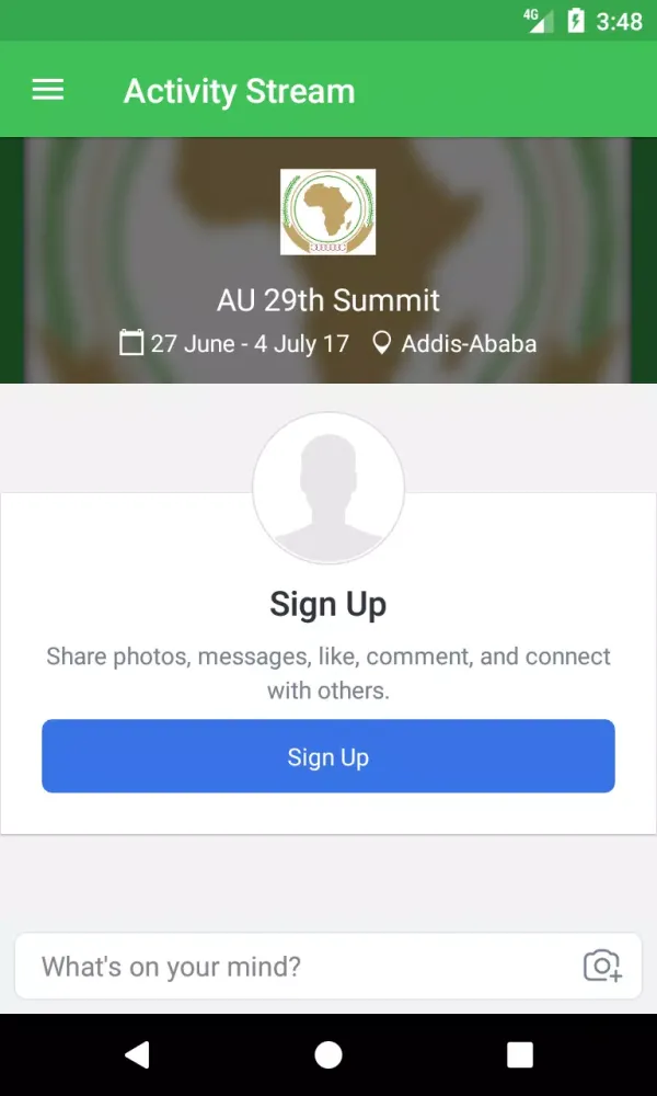 AU 29th Summit स्क्रीनशॉट