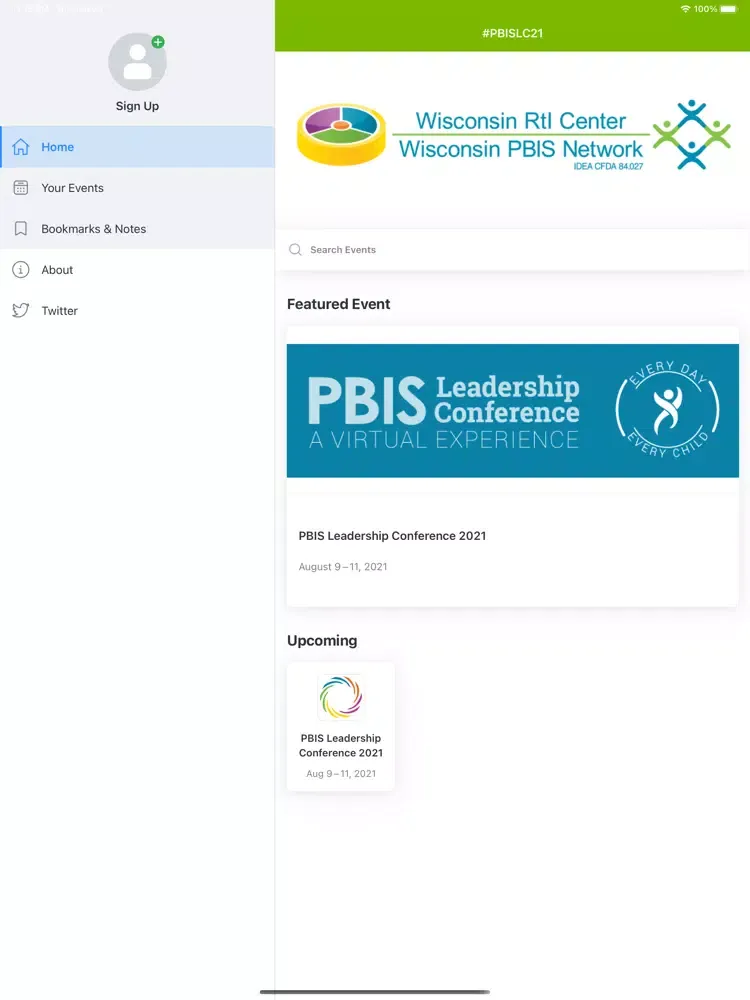Capturas de pantalla de PBIS Leadership Conference iPad 