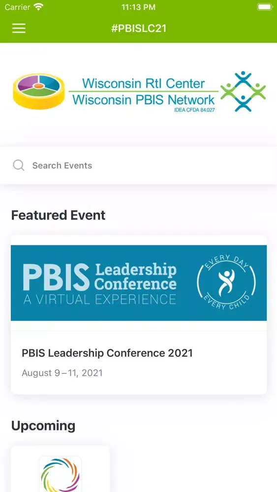 Capturas de pantalla de PBIS Leadership Conference