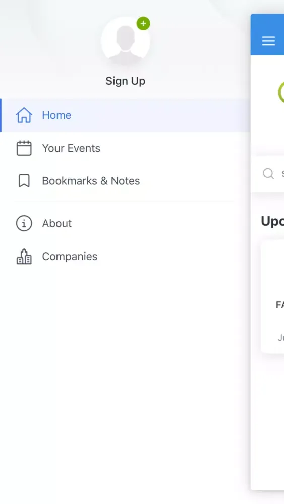 Screenshot di NBS Conference App