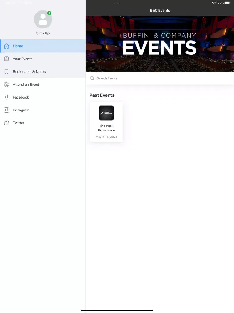 Captures d'écran de Buffini & Company Events iPad 