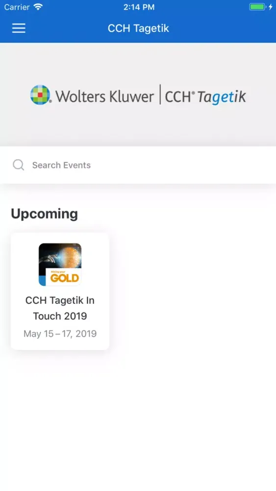 CCH Tagetik Events应用截图