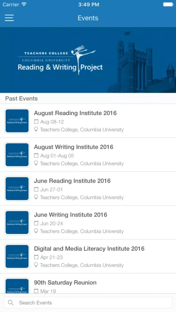 Zrzuty ekranu TCRWP App