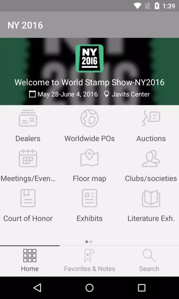 Tangkapan layar World Stamp Show-NY 2016