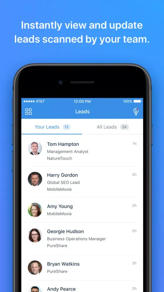 ภาพหน้าจอของ Lead Retrieval by Attendify