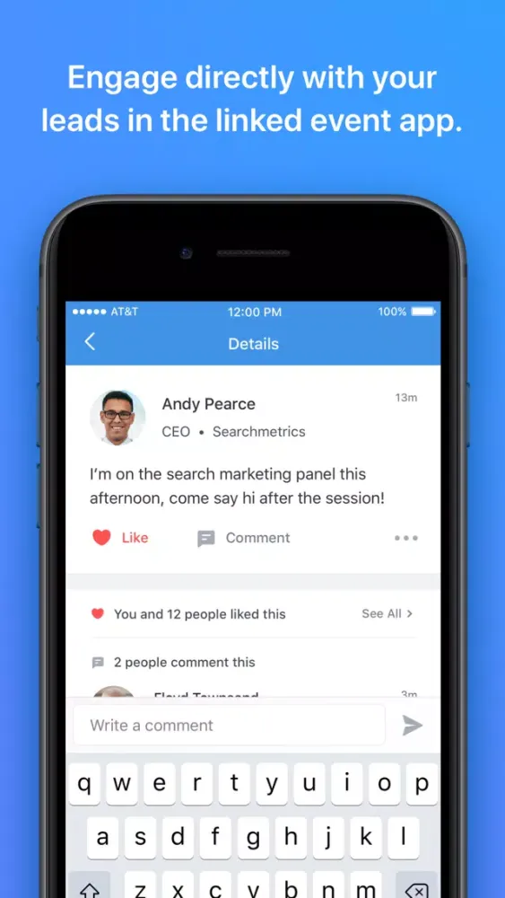 ภาพหน้าจอของ Lead Retrieval by Attendify