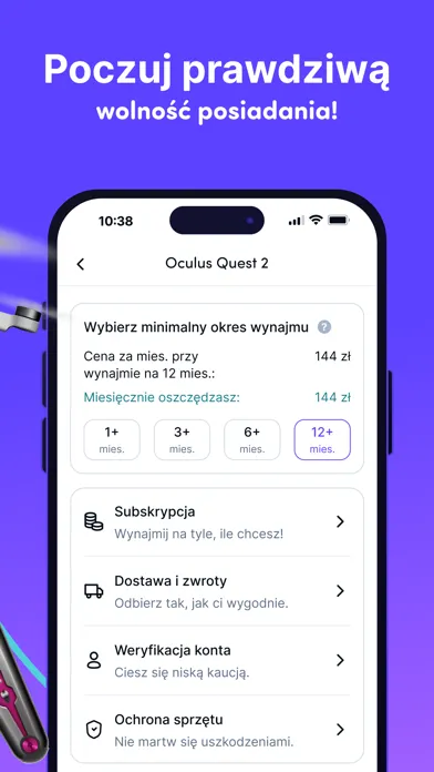 Captures d'écran de Plenti - Rent tech on-demand