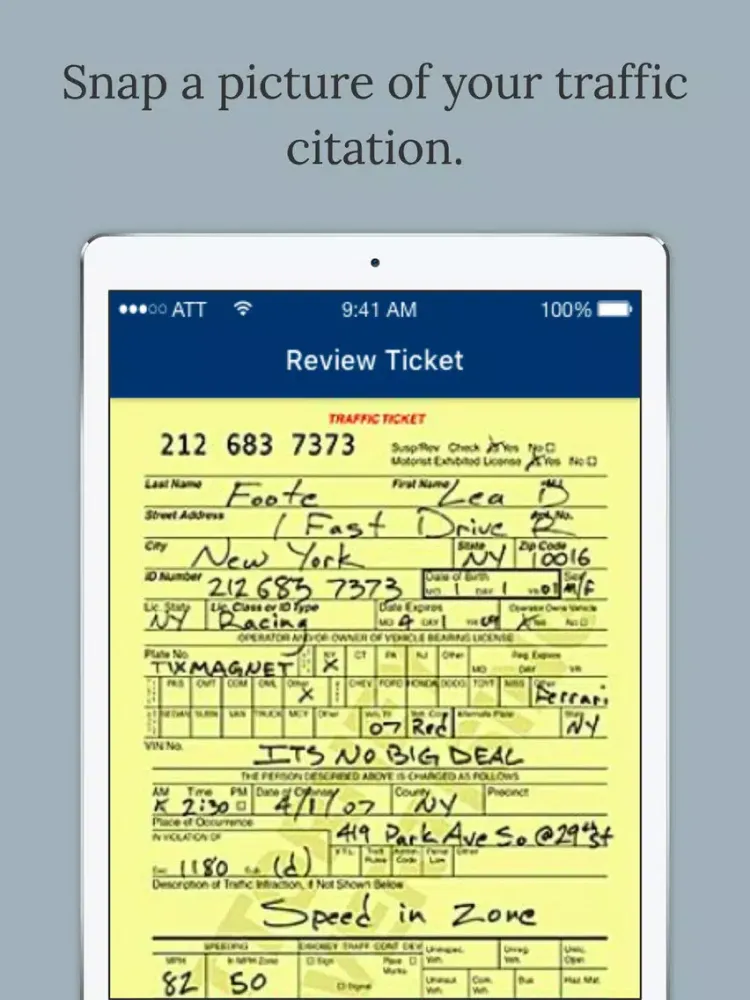 Atticus -Fight Traffic Tickets iPad 應用截圖