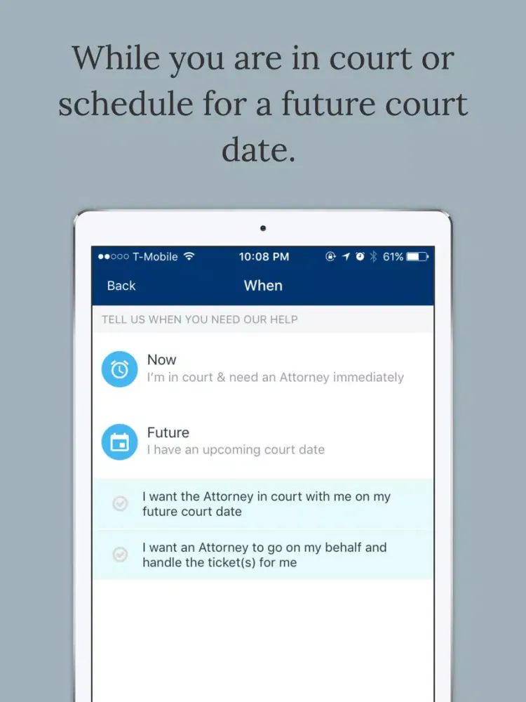 Atticus -Fight Traffic Tickets iPad 應用截圖