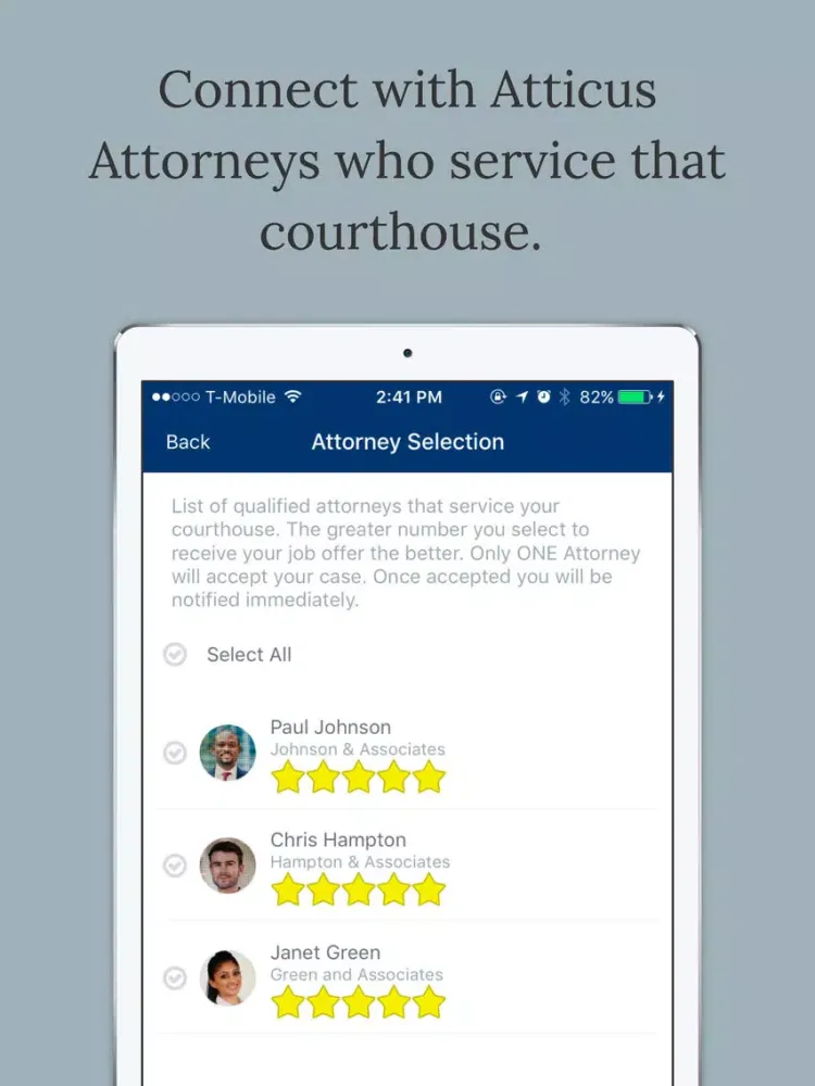 Atticus -Fight Traffic Tickets iPad 應用截圖