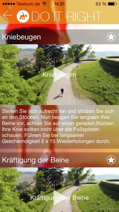 Ảnh chụp màn hình của Nordic Walking