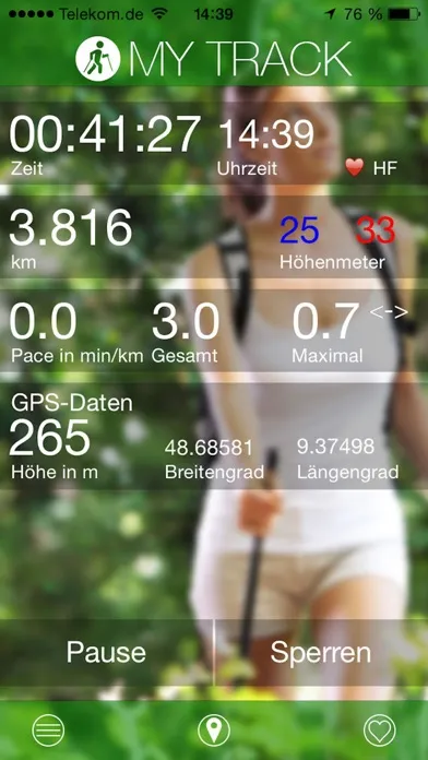 Ảnh chụp màn hình của Nordic Walking