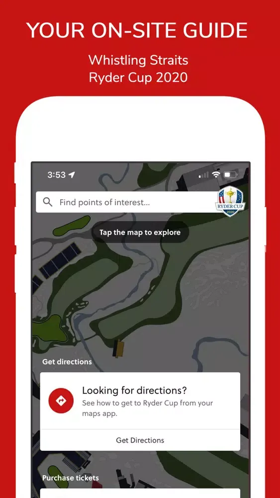 Captures d'écran de Ryder Cup On-Site Guide
