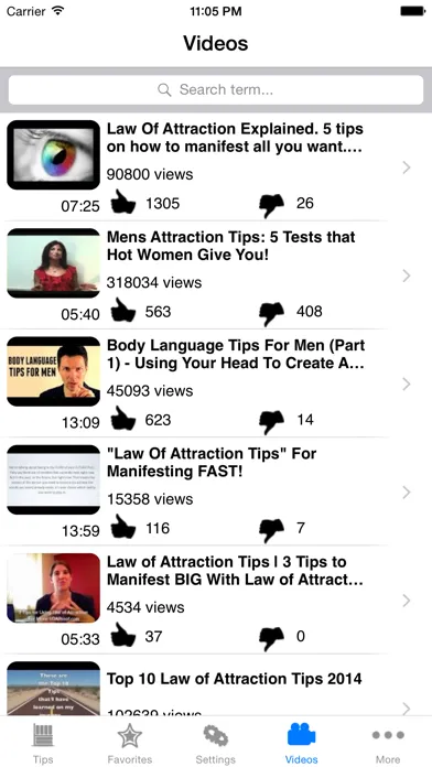 Tangkapan skrin Attraction Tips *