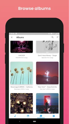 Capturas de tela do Music Player Lite