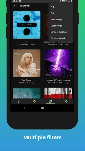 Capturas de tela do Music Player Lite