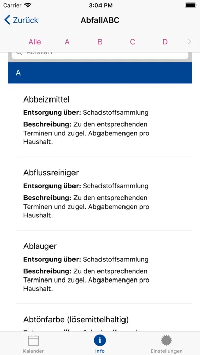 Abfall App SM-MGN Screenshots