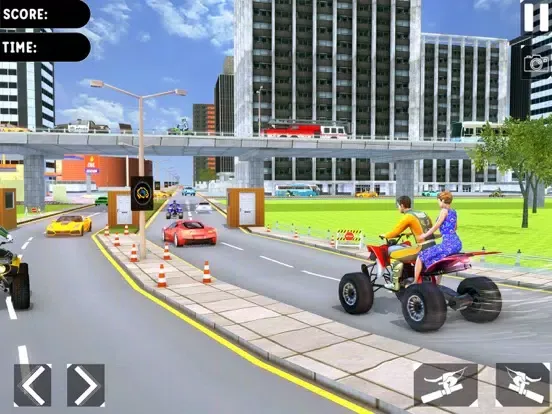 Screenshot di ATV Quad Bike ATV Taxi Driver iPad 