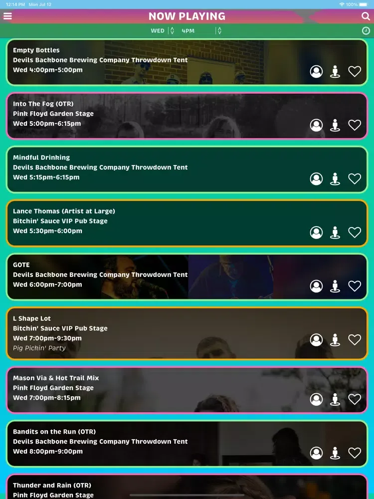 FloydFest iPad  스크린샷