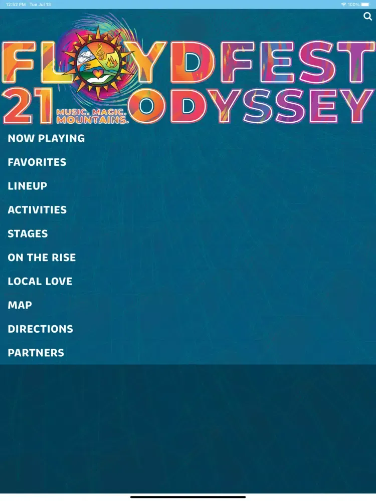FloydFest iPad  스크린샷