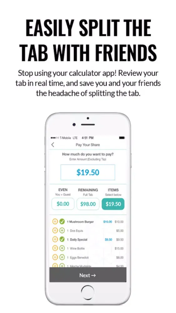 TabbedOut - Pay Your Tab with Your Phone Screenshots