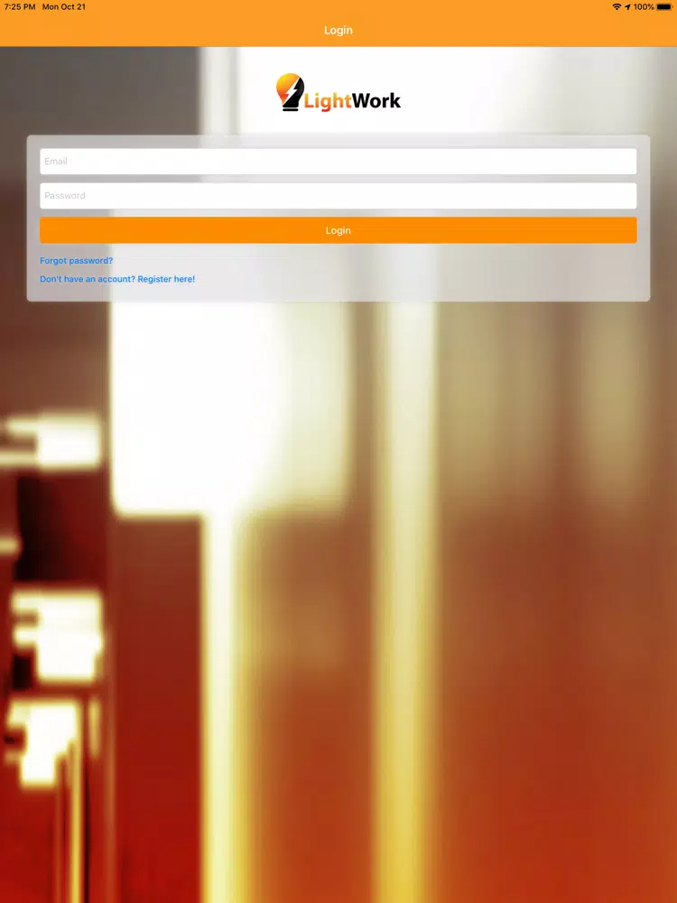 Capturas de tela do LightWork Solar iPad 